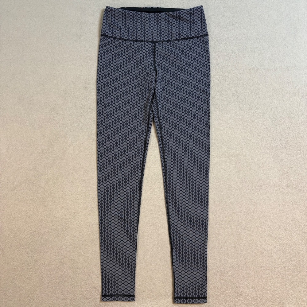 Victoria's Secret VSX Sport Leggings Women Small Gray Geometric Athletic Pants - Picture 3 of 12